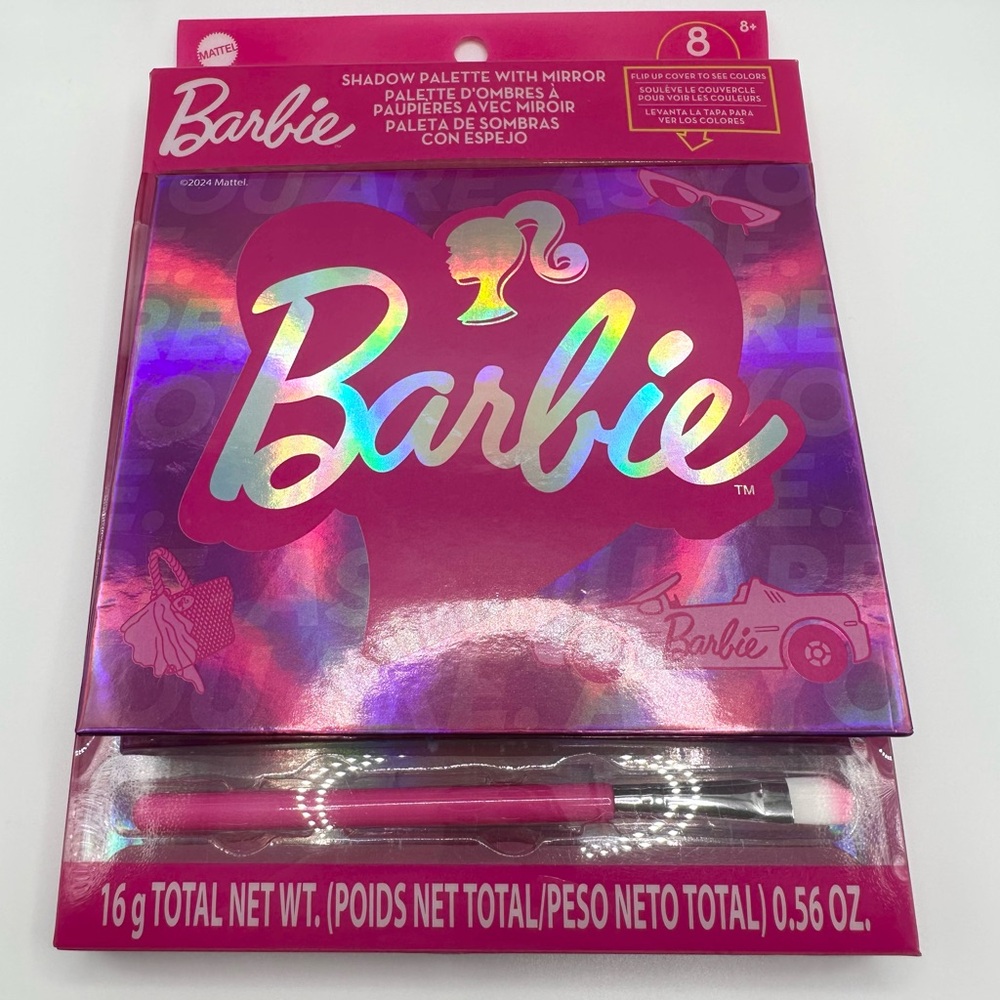 Barbie Eye Shadow Palette with Mirror NWOT